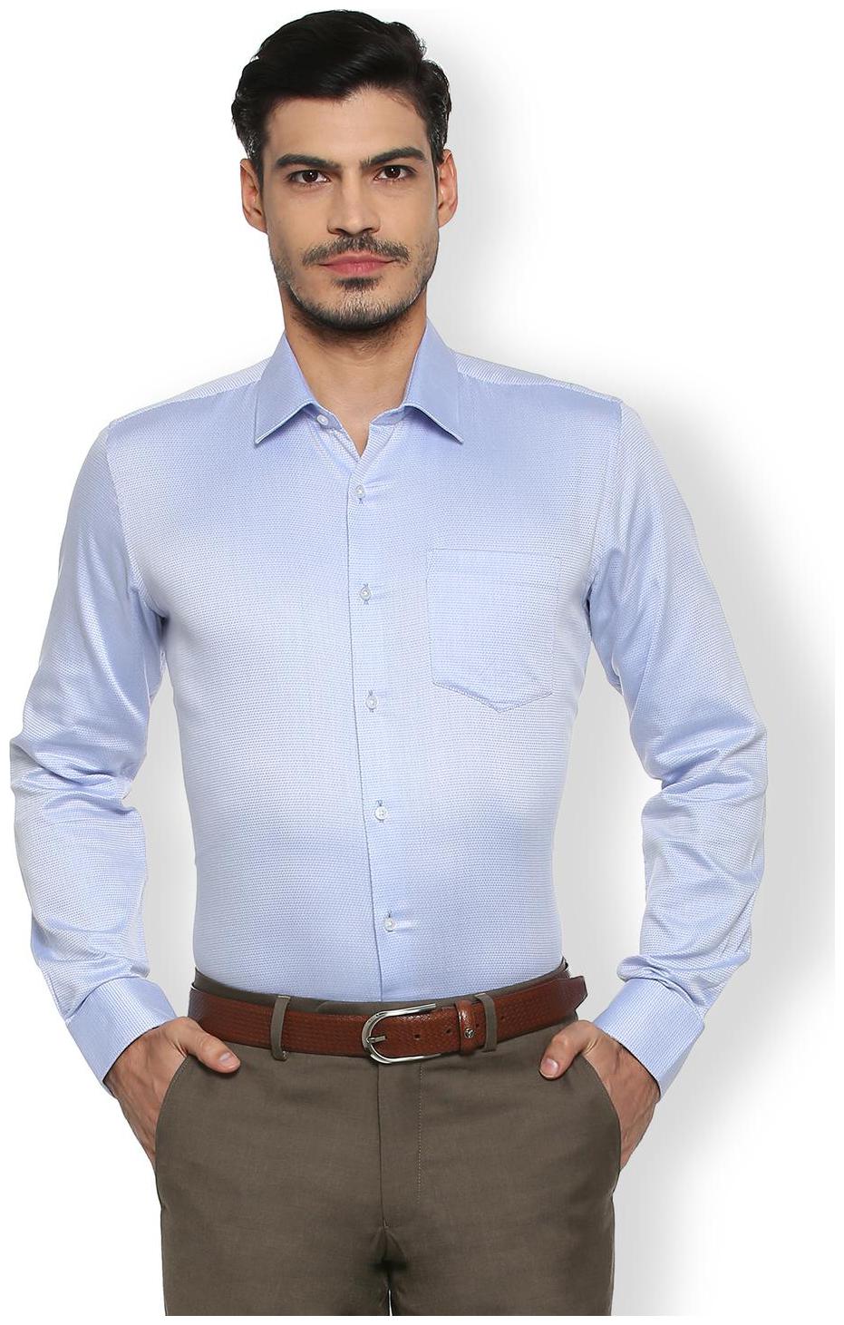 

Van Heusen Men Super slim fit Formal Shirt - Blue
