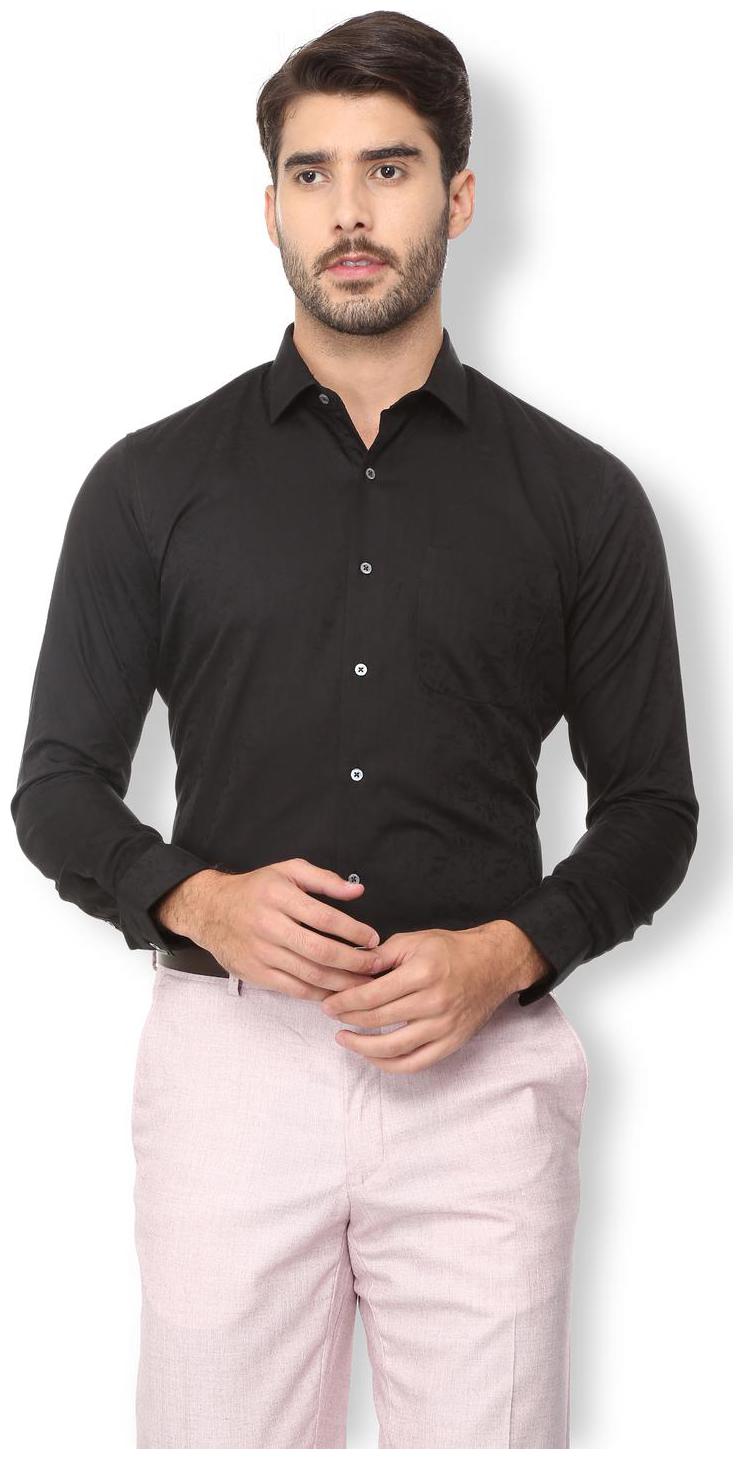

Van Heusen Men Slim fit Formal Shirt - Black