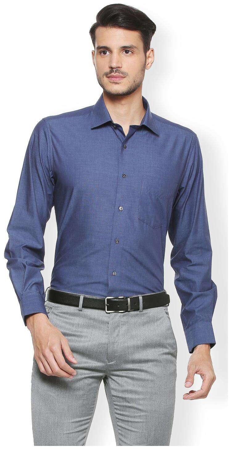 

Van Heusen Men Regular fit Formal Shirt - Blue