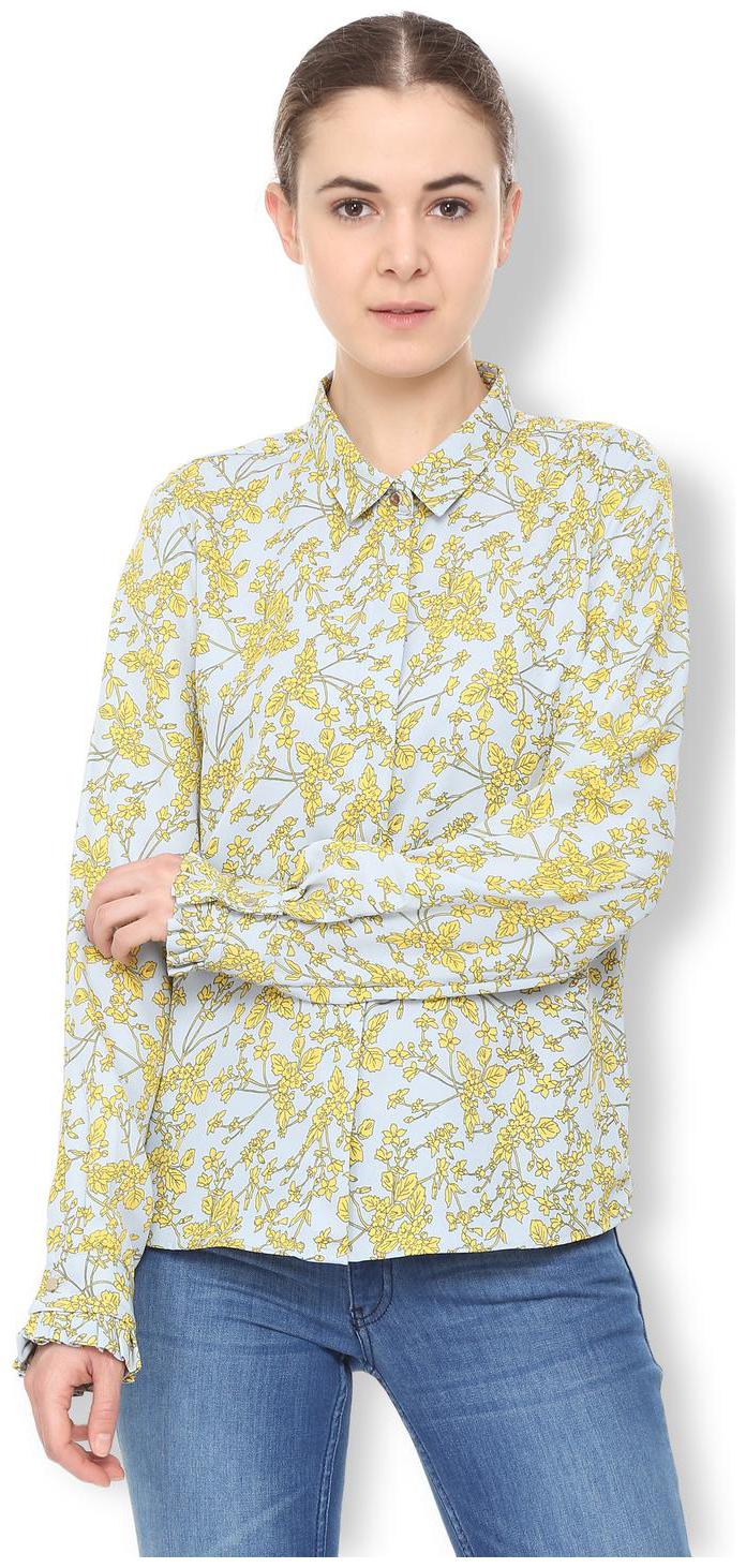 

Van Heusen Women Printed Regular top - Yellow