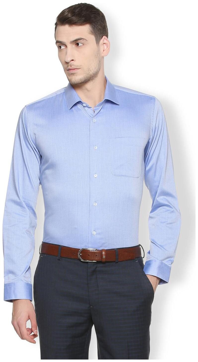 

Van Heusen Men Super slim fit Formal Shirt - Blue
