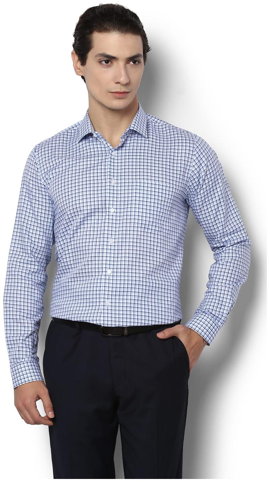 

Van Heusen Men Slim fit Formal Shirt - Blue