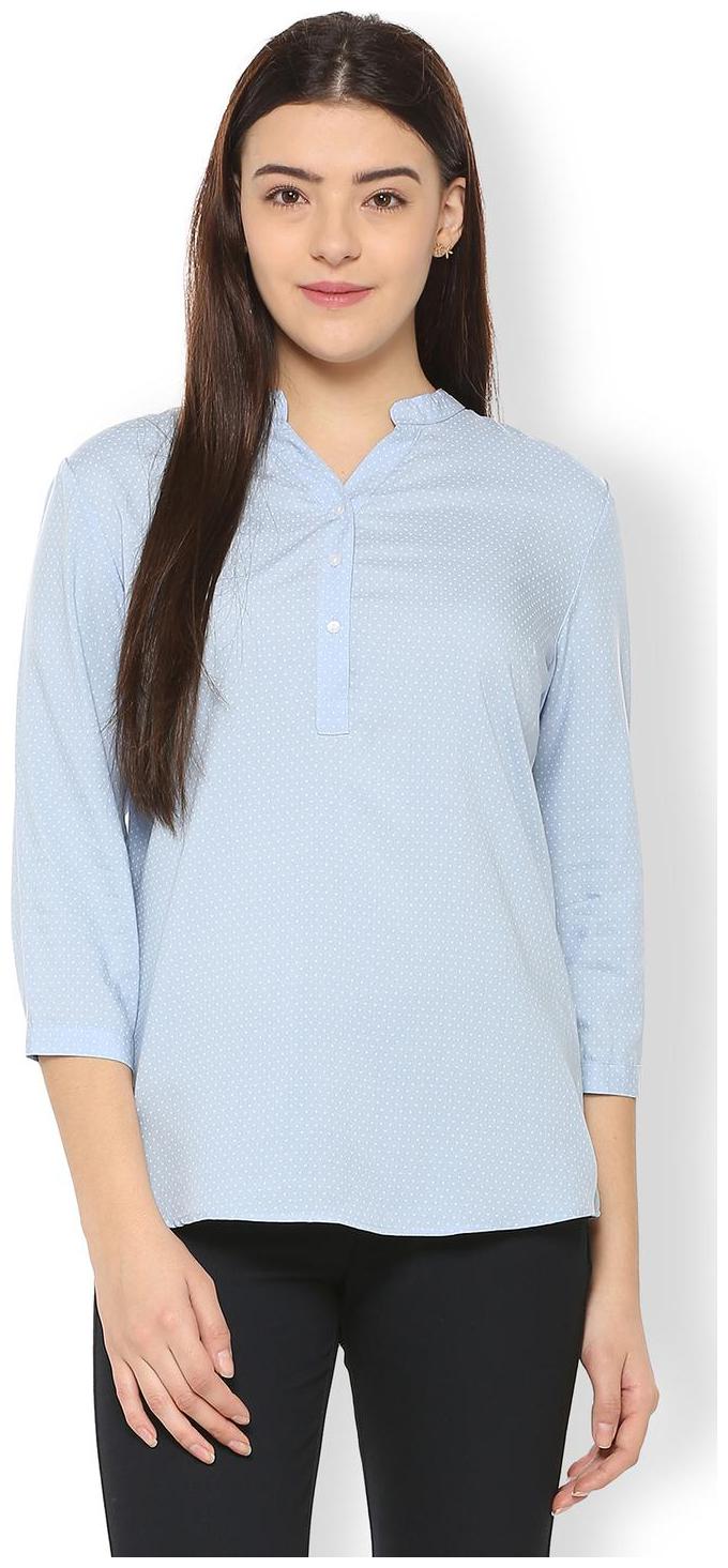 

Van Heusen Women Printed Regular top - Blue