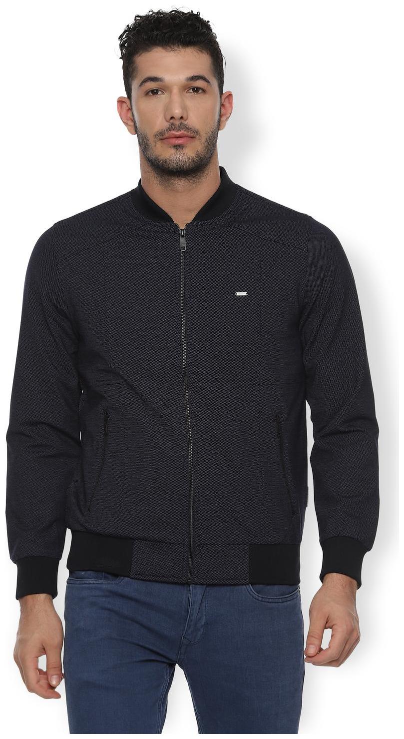 

Van Heusen Blended Men Blue Bomber Jacket