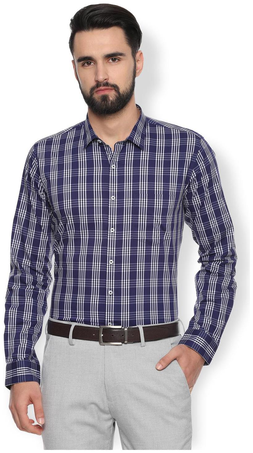 

Van Heusen Men Slim fit Formal Shirt - Blue
