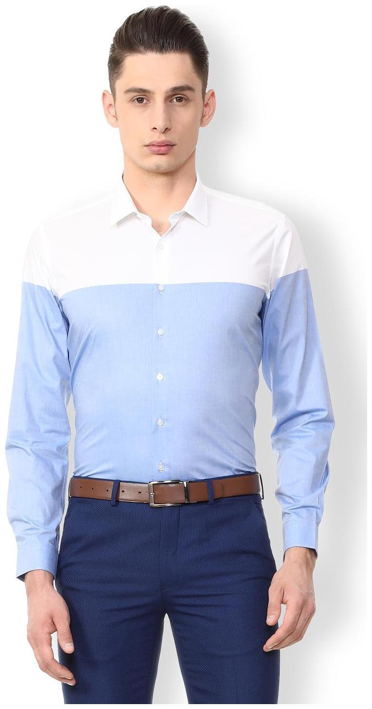 

Van Heusen Men Slim fit Formal Shirt - Blue
