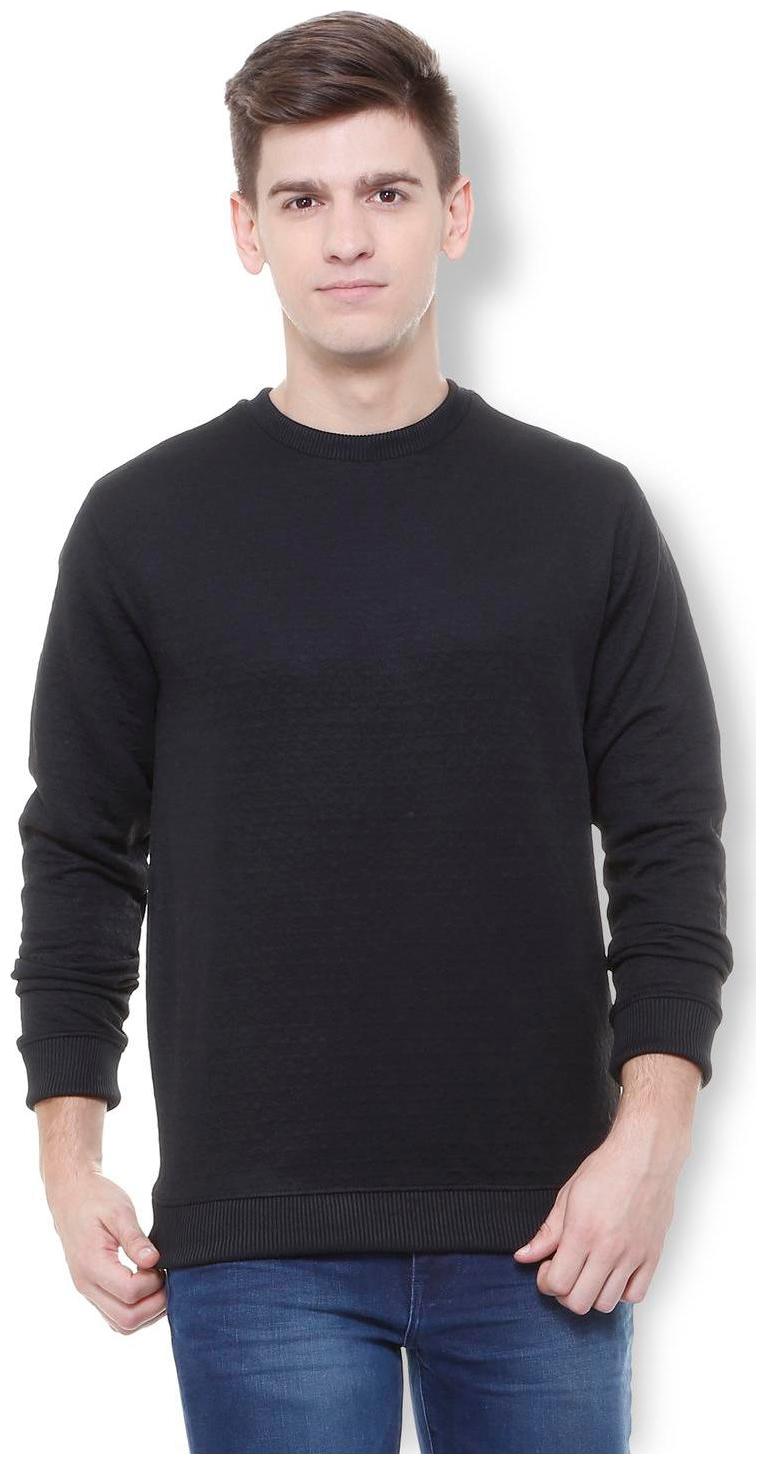 

Van Heusen Men Black Round neck Sweatshirt