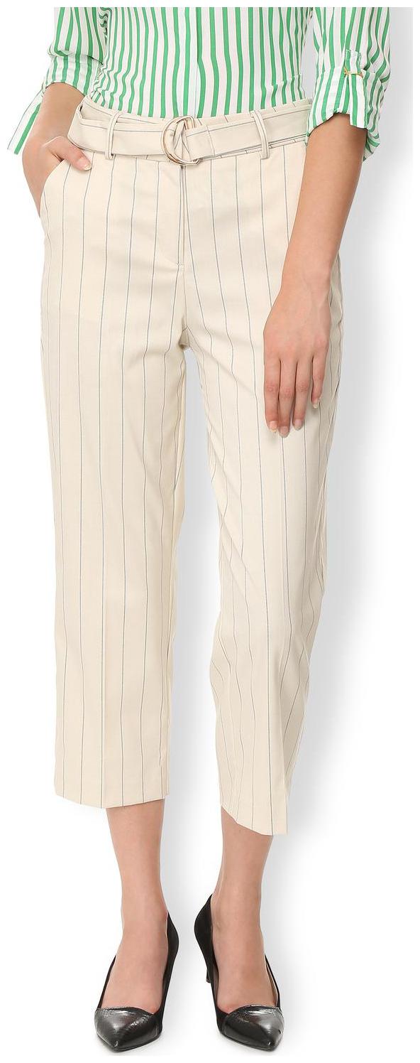 

Van Heusen Women Beige Regular fit Regular trousers