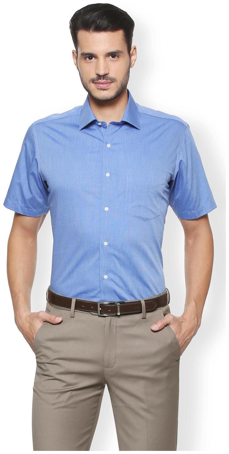 

Van Heusen Men Super slim fit Formal Shirt - Blue