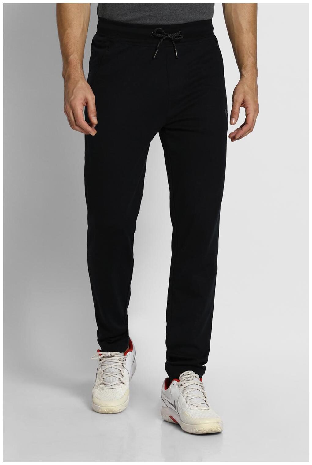 

Van Heusen Men Black Solid Slim fit Track pants