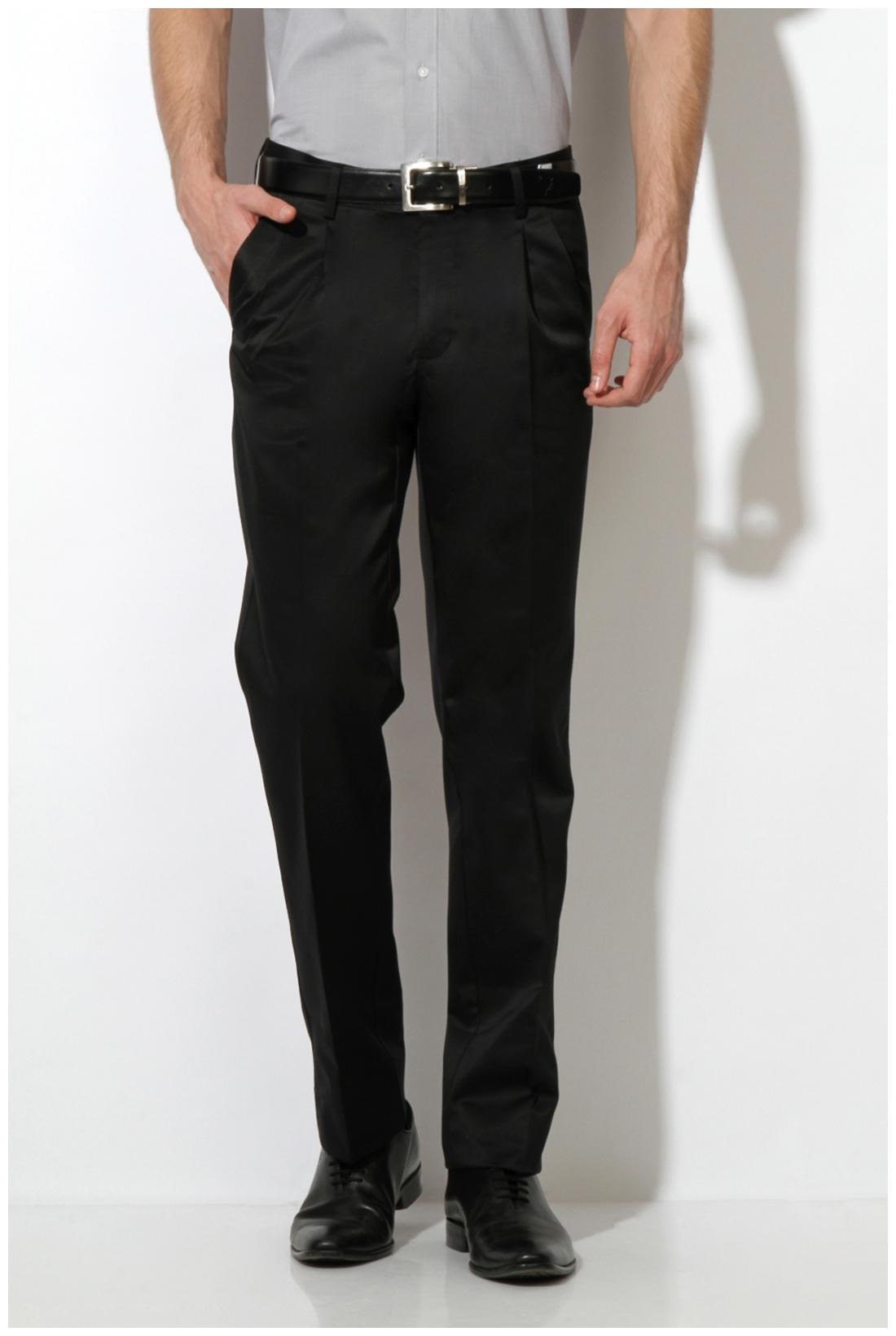 

Van Heusen Men Solid Regular Fit Formal Trouser - Black