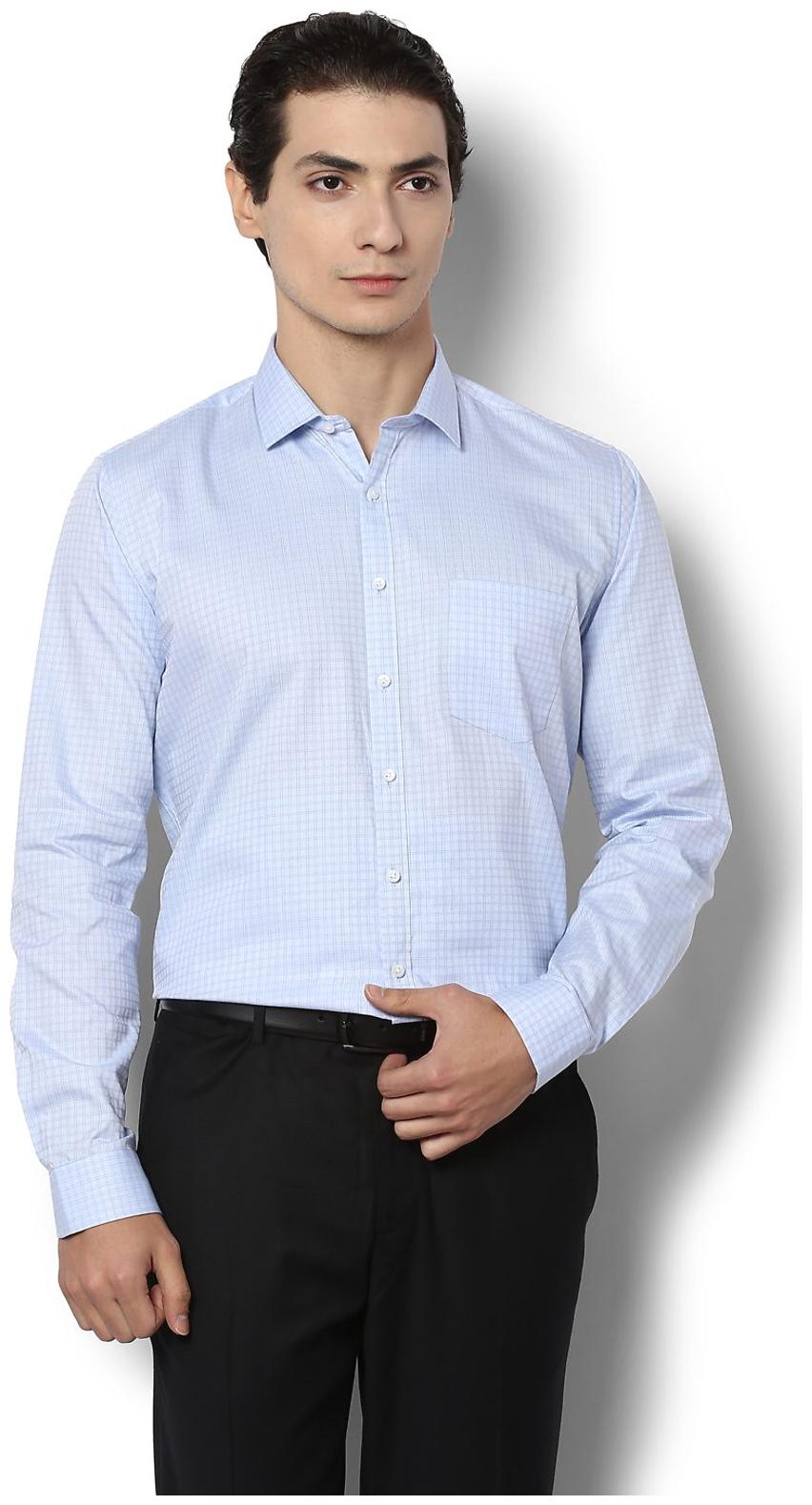 

Van Heusen Men Slim fit Formal Shirt - Blue