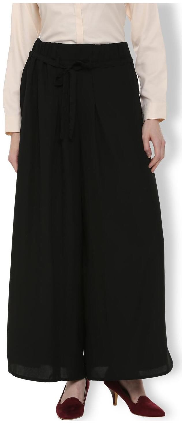 

Van Heusen Women Black Regular fit Regular trousers