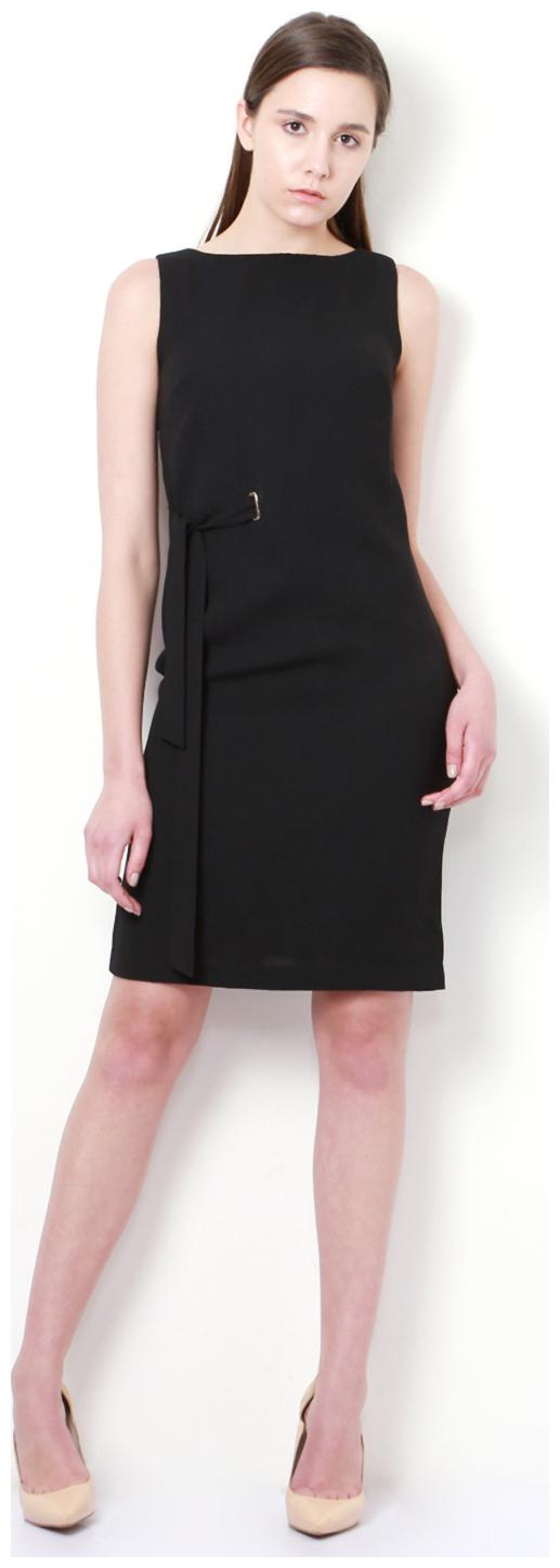 

Van Heusen Black Solid A-line dress
