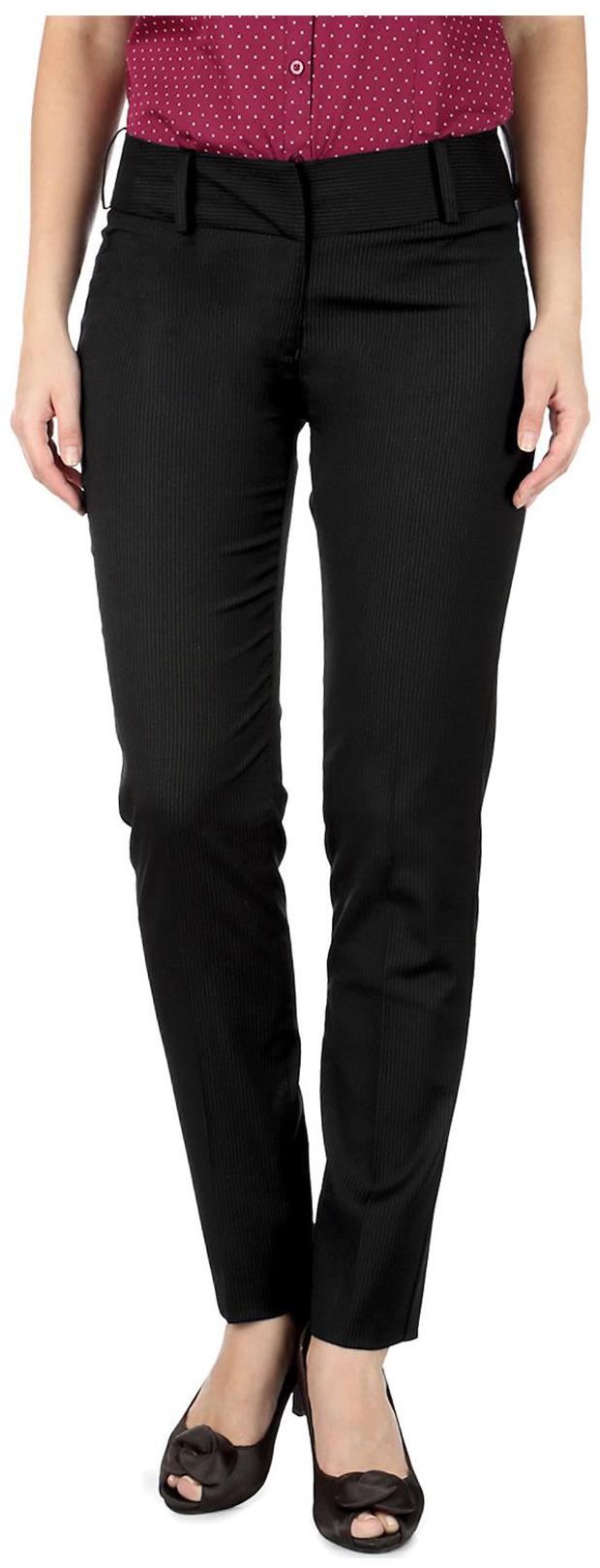 

Van Heusen Women Black Slim fit Regular trousers