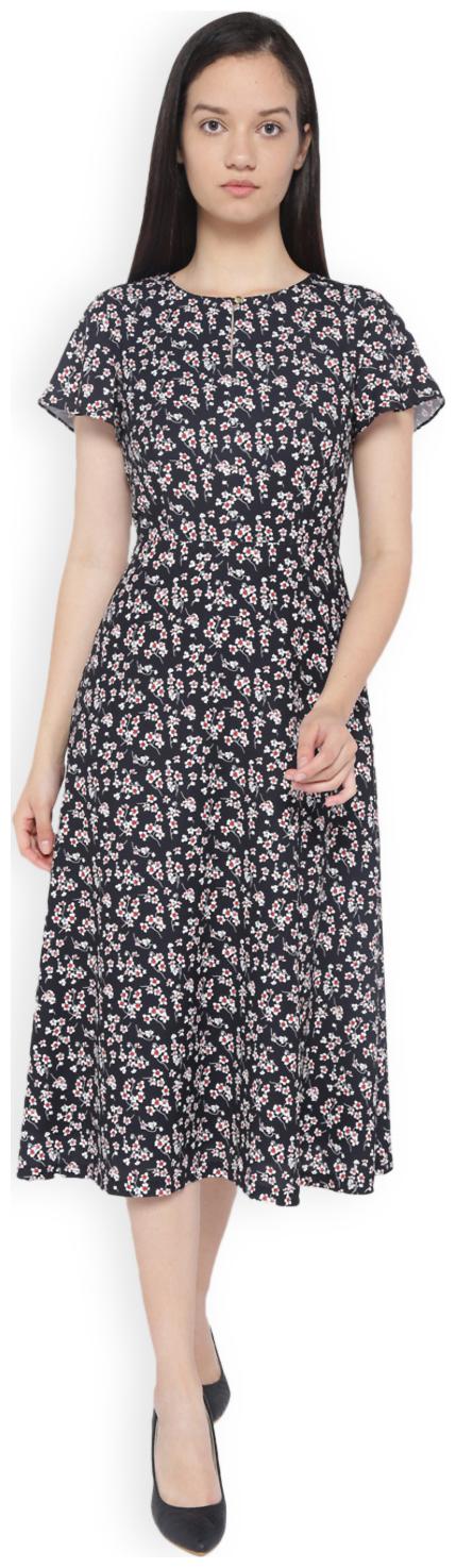 

Van Heusen Grey Floral A-line dress