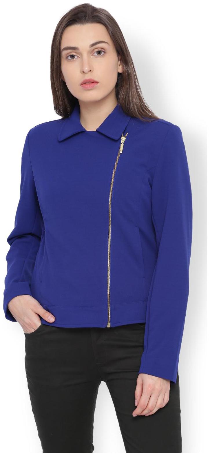 

Van Heusen Women Printed Bolero Jacket - Blue