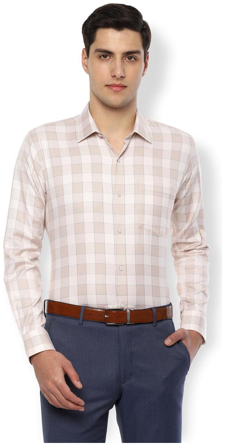 

Van Heusen Men Slim fit Formal Shirt - Beige