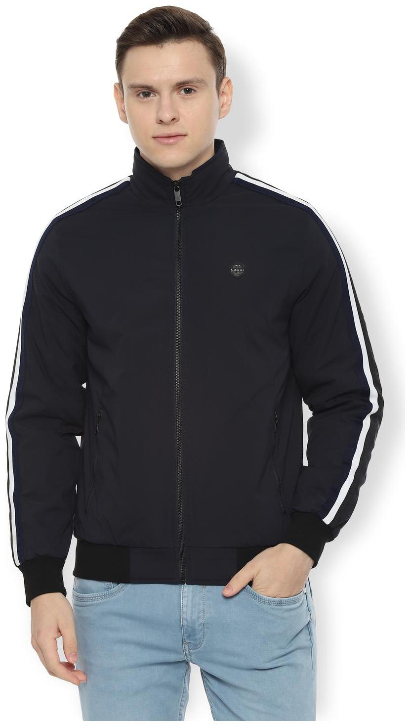 

Van Heusen Blended Men Blue Bomber Jacket
