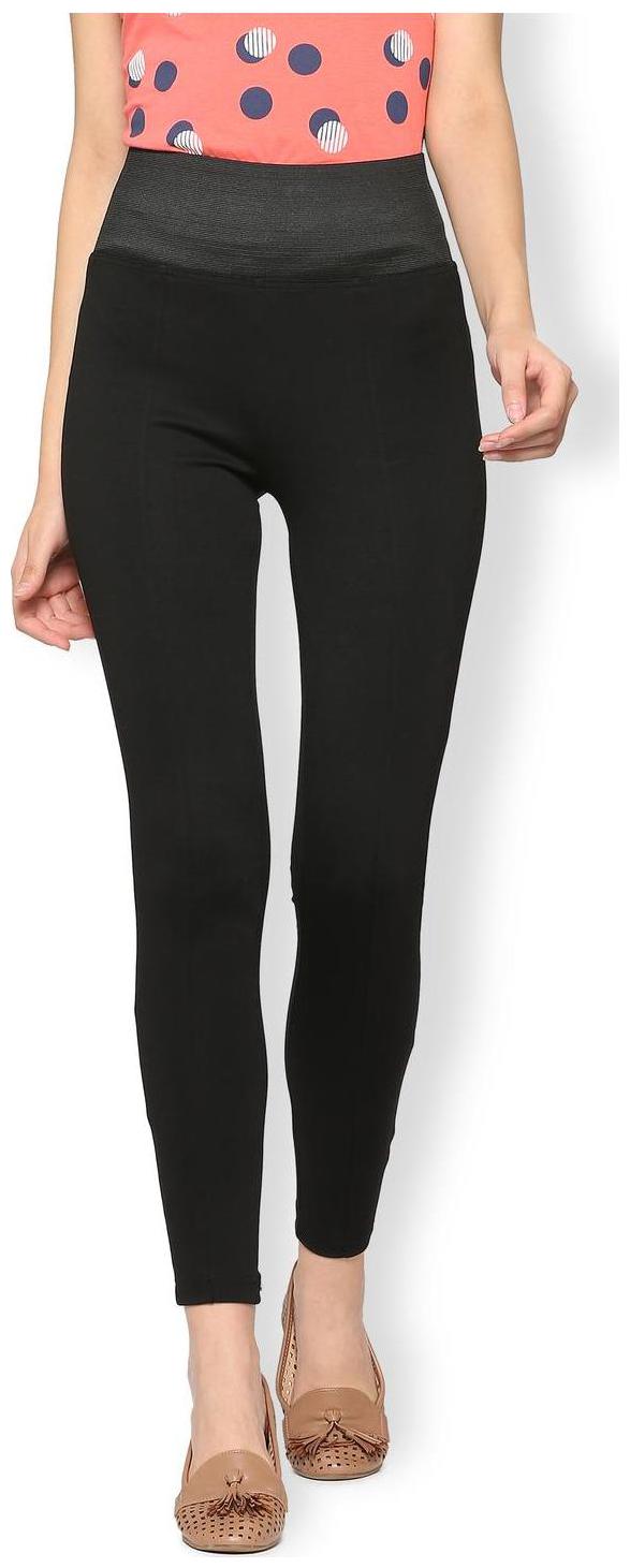 

Van Heusen Women Black Regular fit Regular trousers
