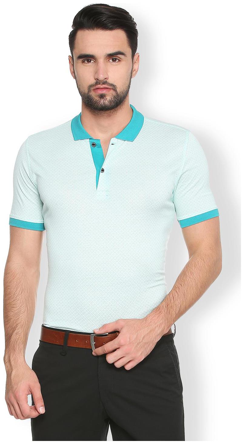 

Van Heusen Men Blue Regular fit Cotton Polo collar T-Shirt - Pack Of 1