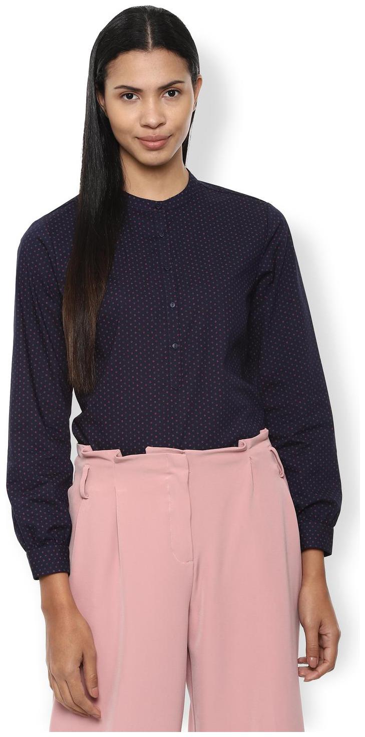 

Van Heusen Women Printed Regular top - Blue
