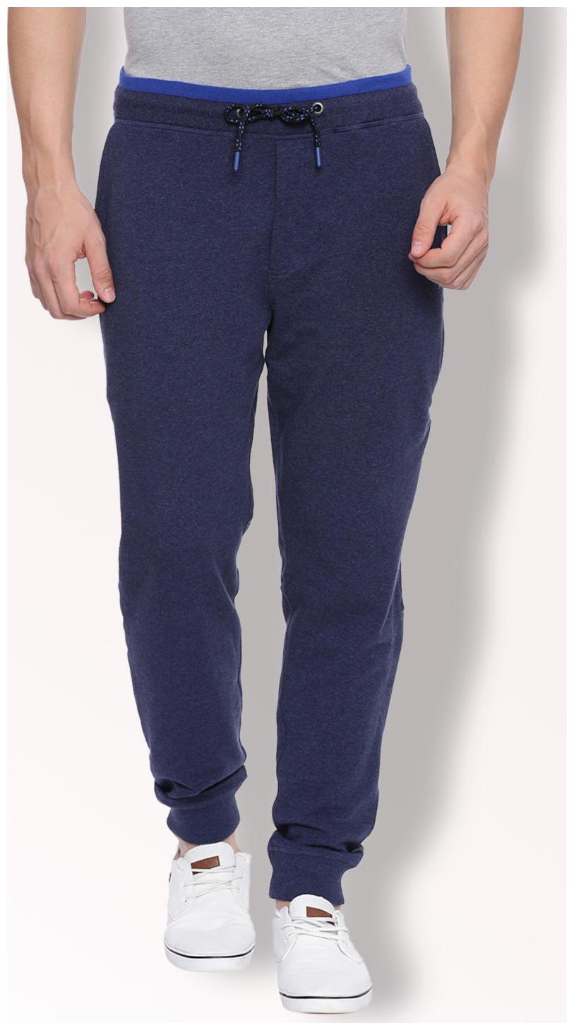 

Van Heusen Men Blue Solid Regular fit Track pants