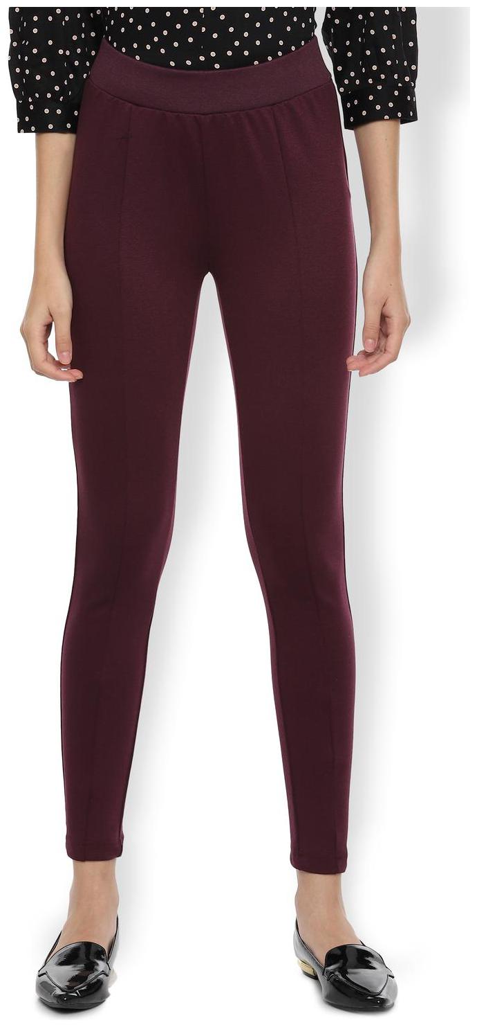 

Van Heusen Women Maroon Regular fit Regular trousers
