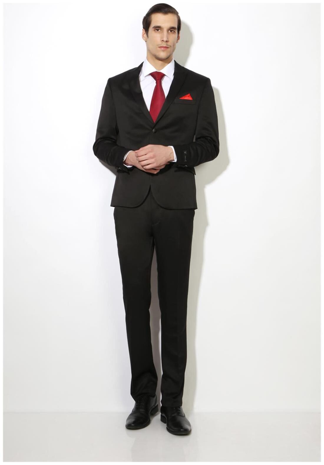 

Van Heusen Black Polyester Ultra Slim Fit Formal Two Piece Suits