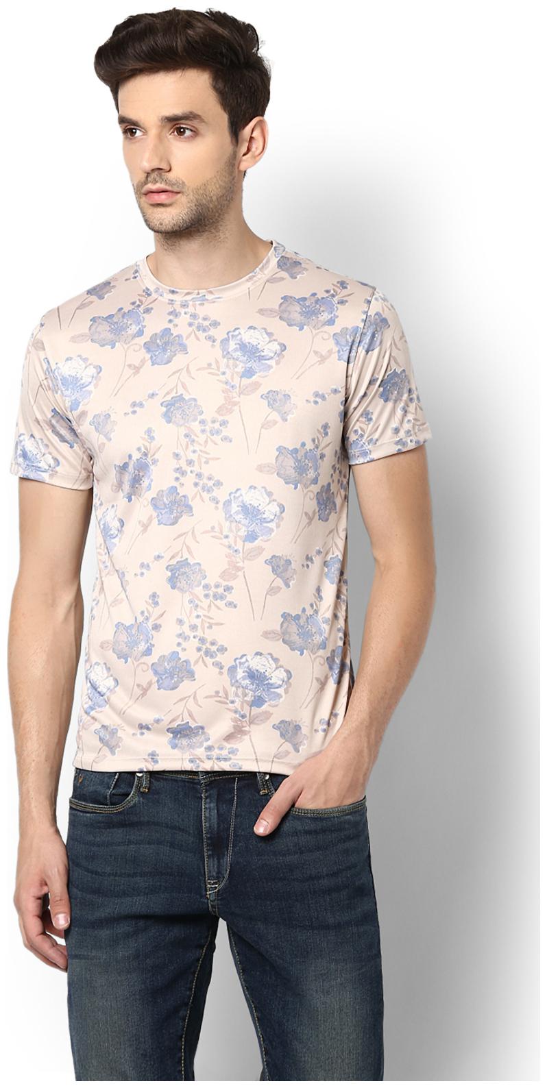 

Van Heusen Men Beige Regular fit Polyester Round neck T-Shirt - Pack Of 1