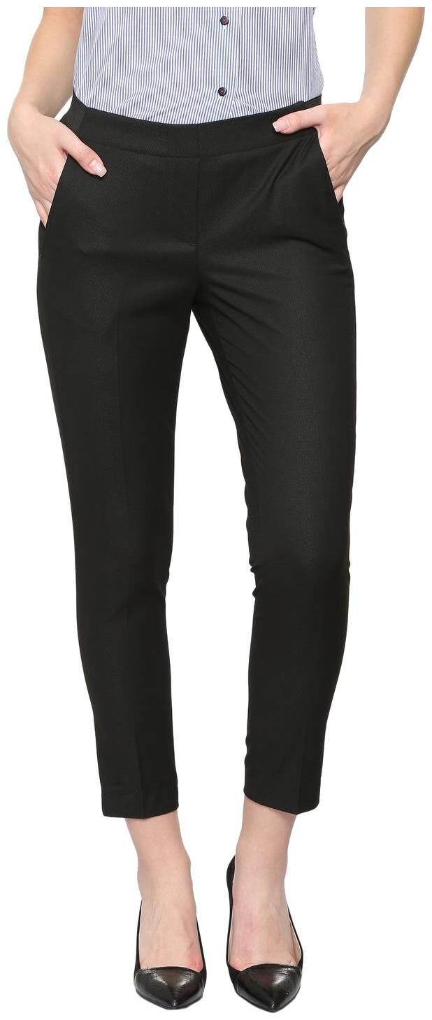 

Van Heusen Women Black Regular fit Regular trousers