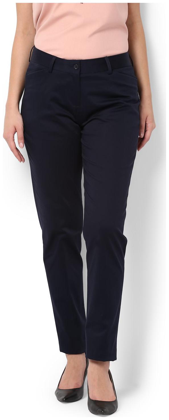 

Van Heusen Women Blue Regular fit Regular trousers