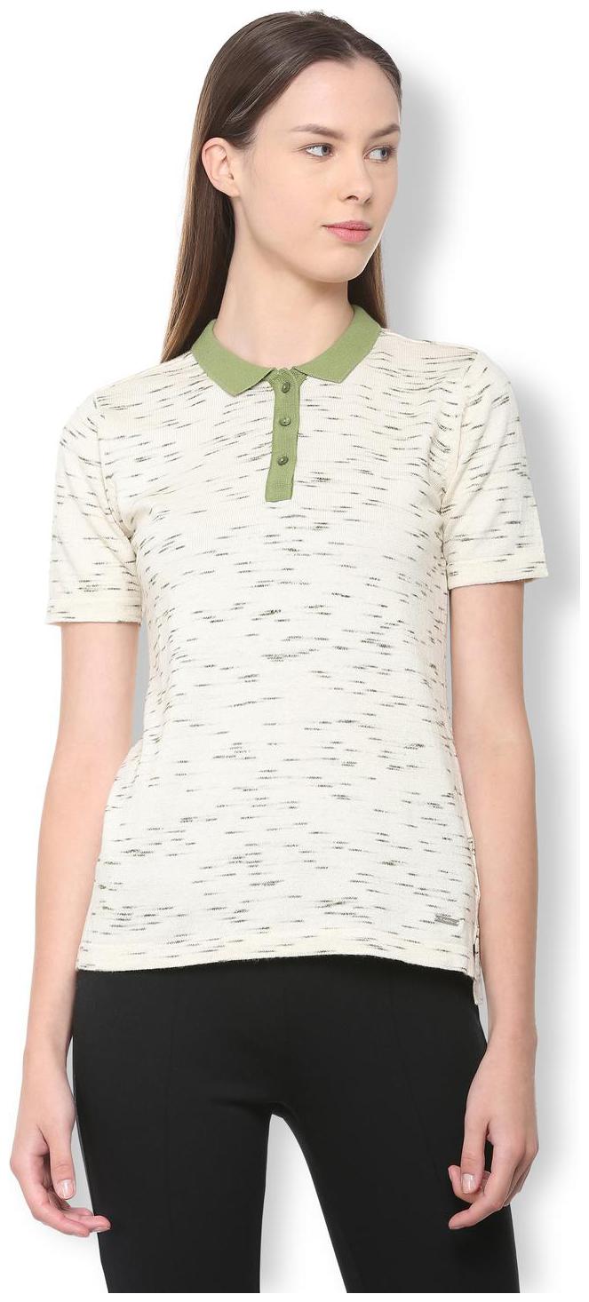 

Van Heusen Women Solid Regular top - Beige