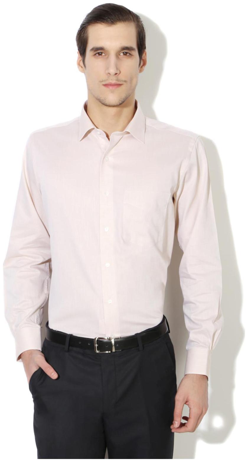 

Van Heusen Men Beige Solid Regular Fit Casual Shirt