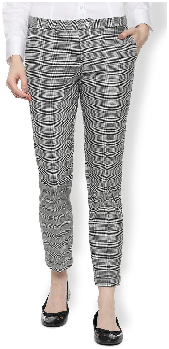 

Van Heusen Women Grey Regular fit Regular trousers