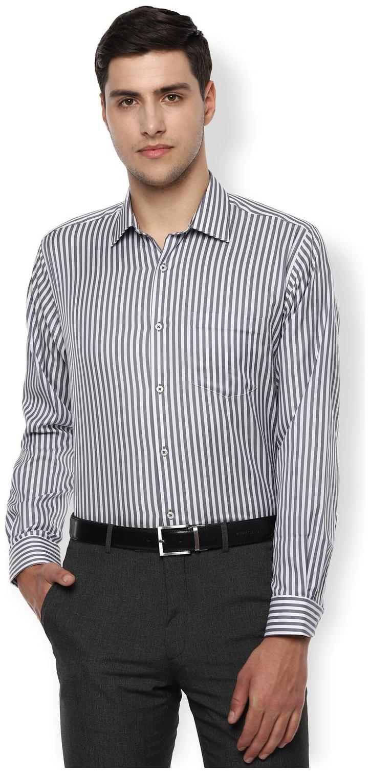 

Van Heusen Men Regular fit Formal Shirt - Grey White