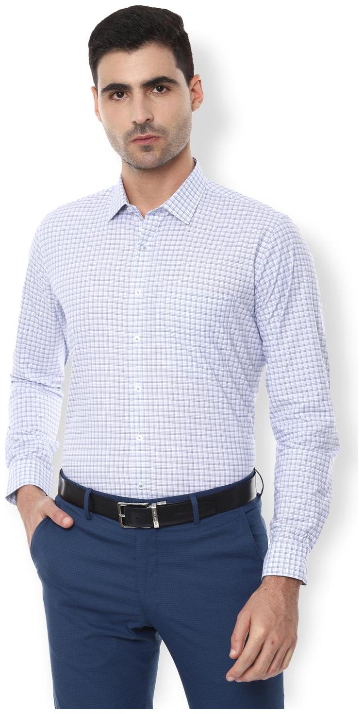 

Van Heusen Men Slim fit Formal Shirt - Blue