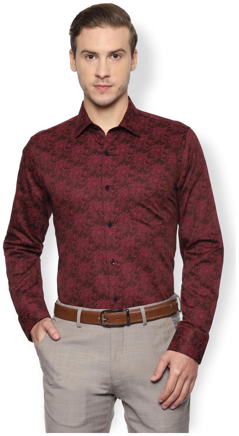 

Van Heusen Men Slim fit Formal Shirt - Maroon
