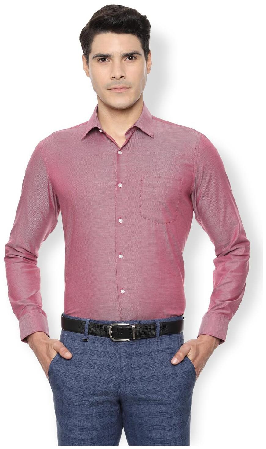 

Van Heusen Men Slim fit Formal Shirt - Red