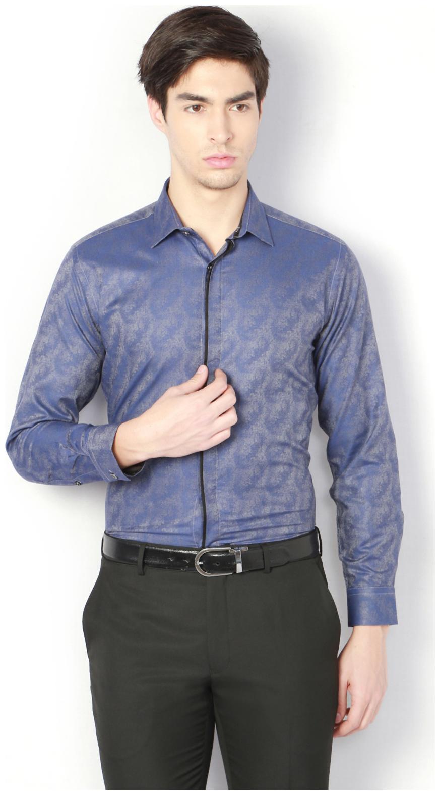 

Van Heusen Men Slim fit Formal Shirt - Blue