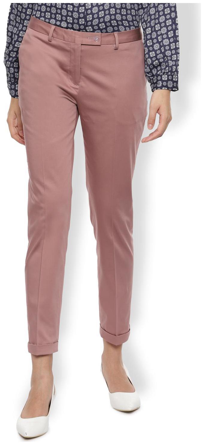 

Van Heusen Women Pink Regular fit Regular pants