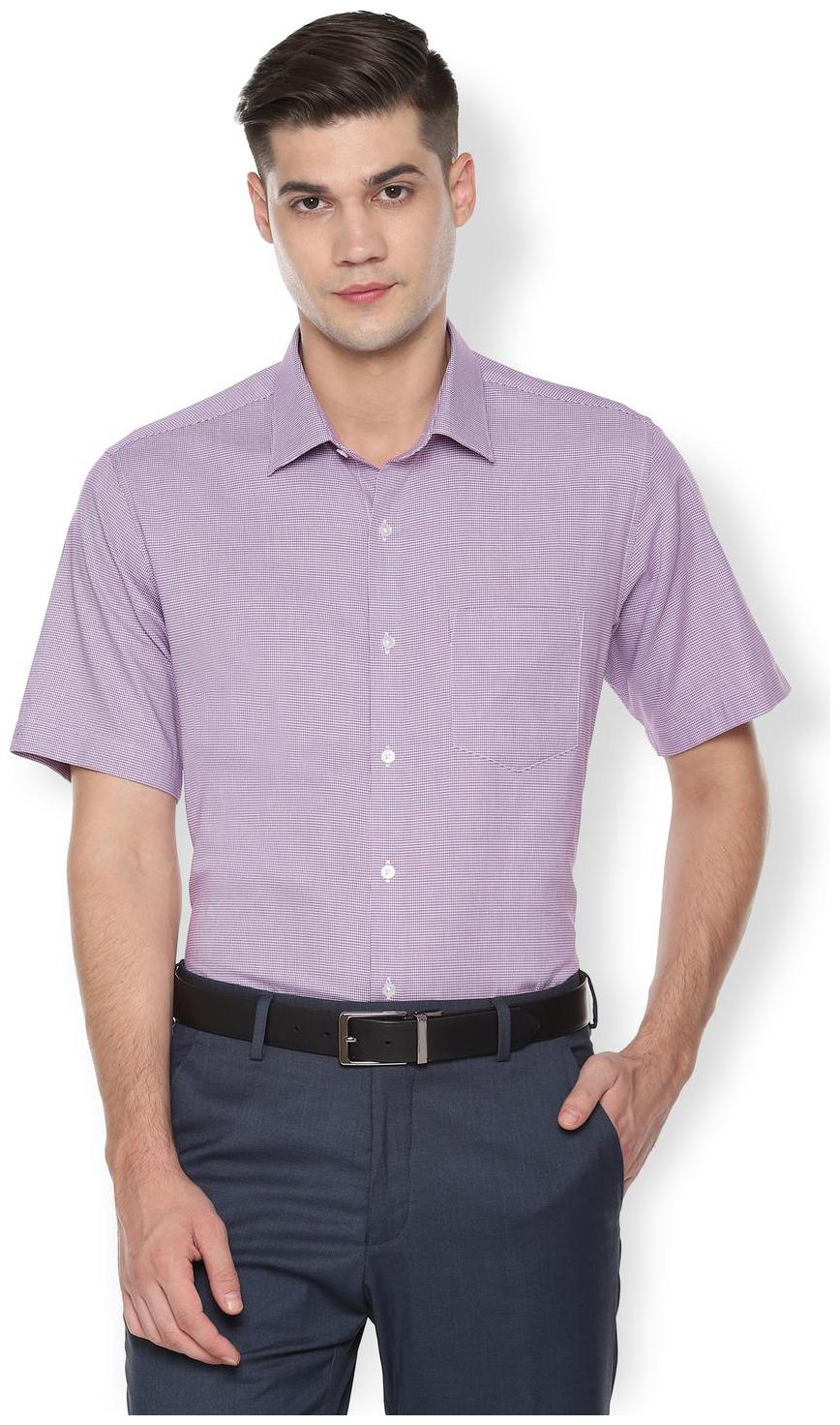 

Van Heusen Men Regular fit Formal Shirt - Purple