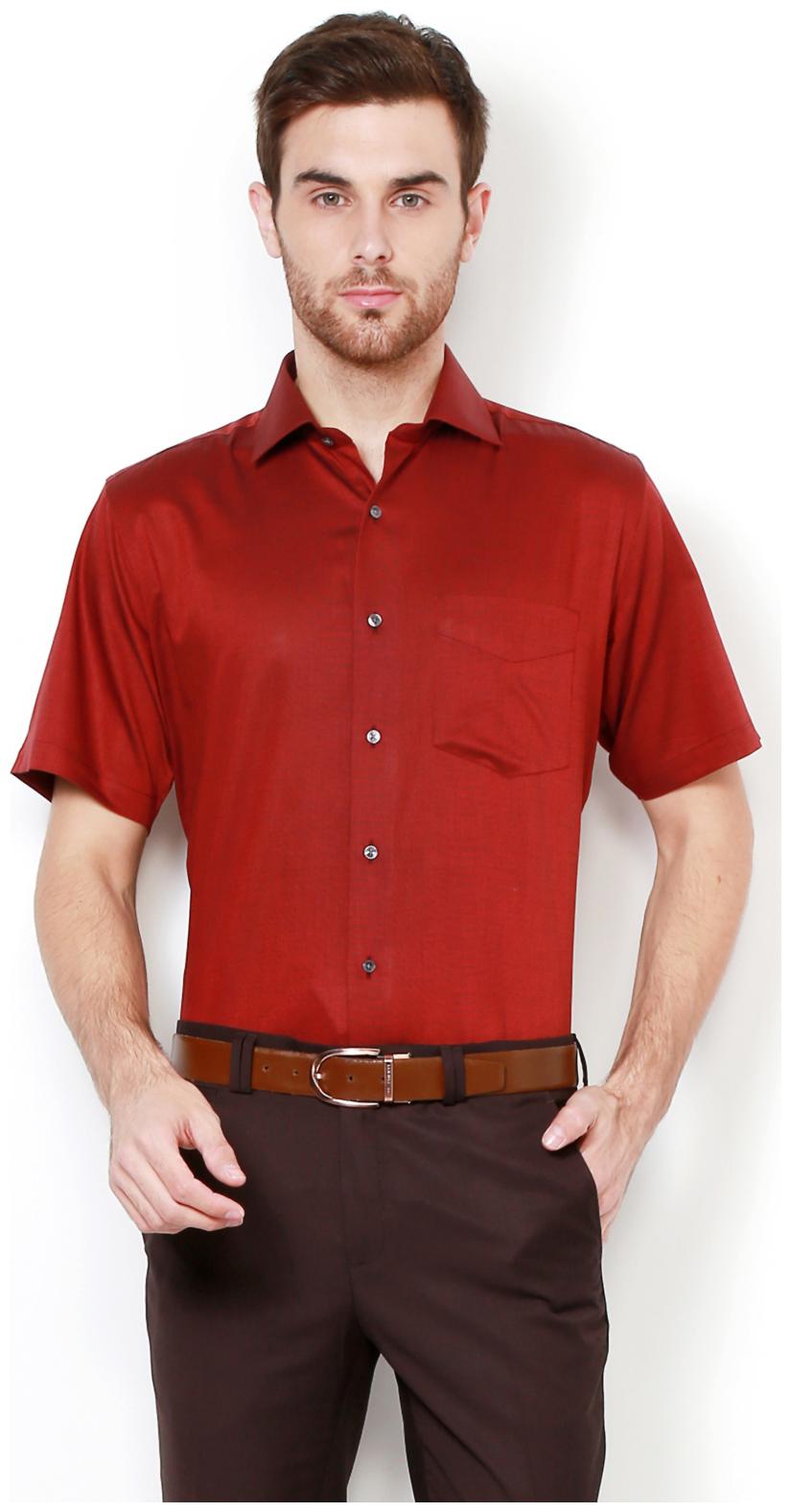 

Van Heusen Men Slim fit Formal Shirt - Red