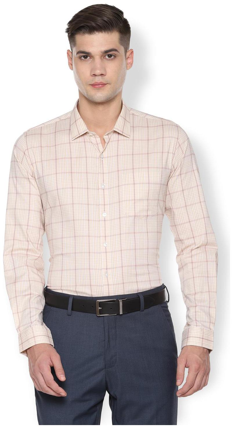 

Van Heusen Men Slim fit Formal Shirt - Beige