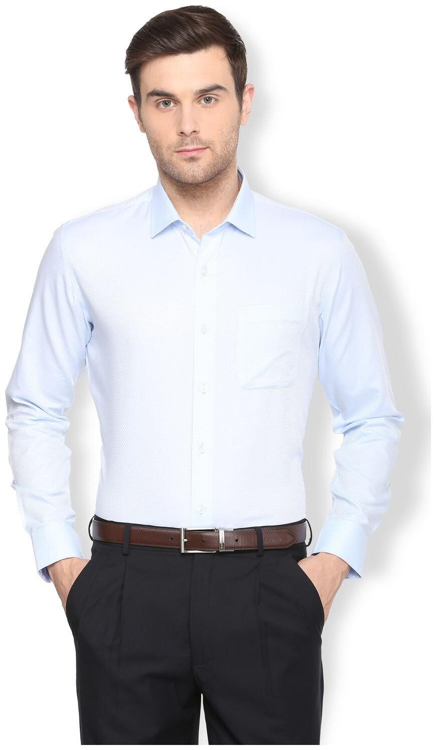

Van Heusen Men Slim fit Formal Shirt - Blue