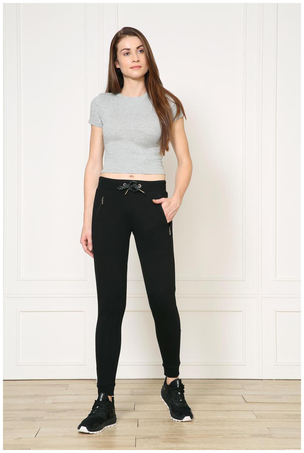 

Van Heusen Women Black Slim fit Regular pants