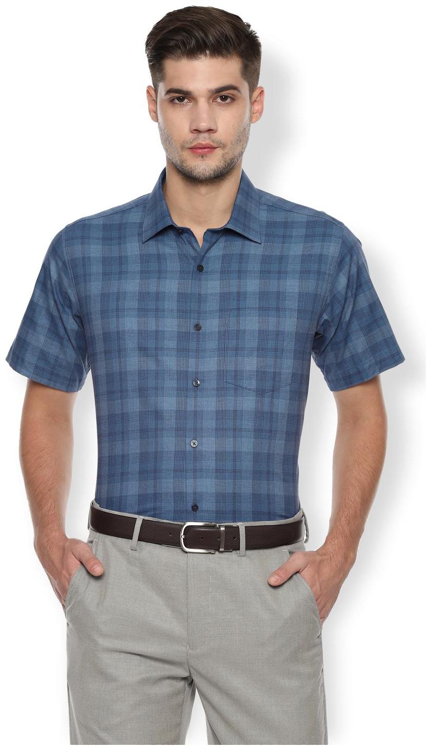 

Van Heusen Men Regular fit Formal Shirt - Blue