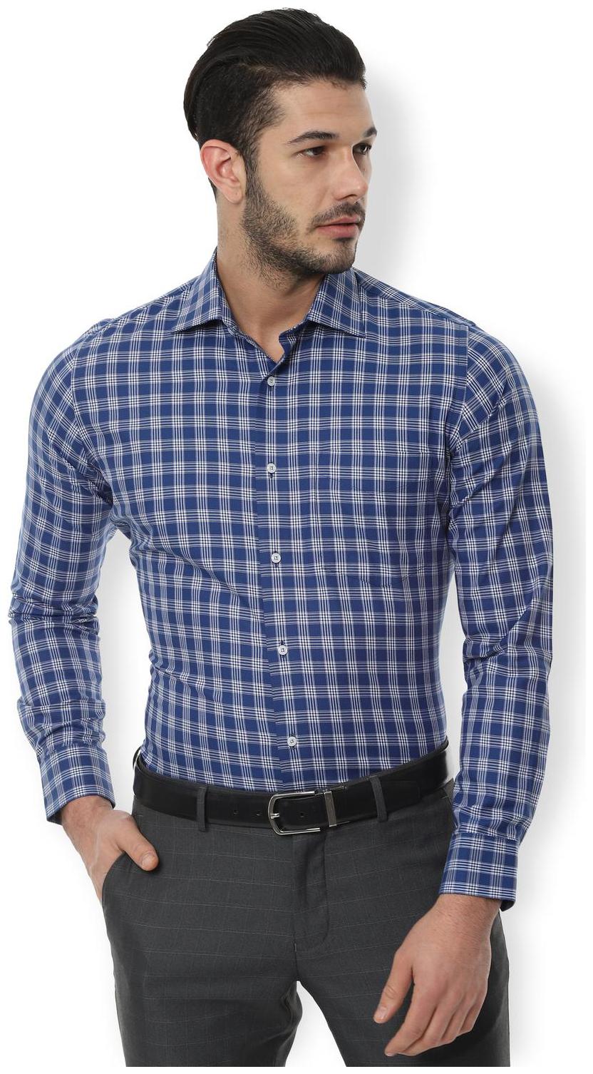 

Van Heusen Men Slim fit Formal Shirt - Blue