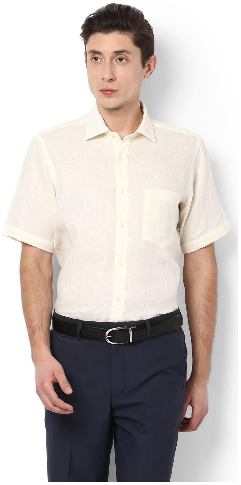 

Van Heusen Men Regular fit Formal Shirt - Beige