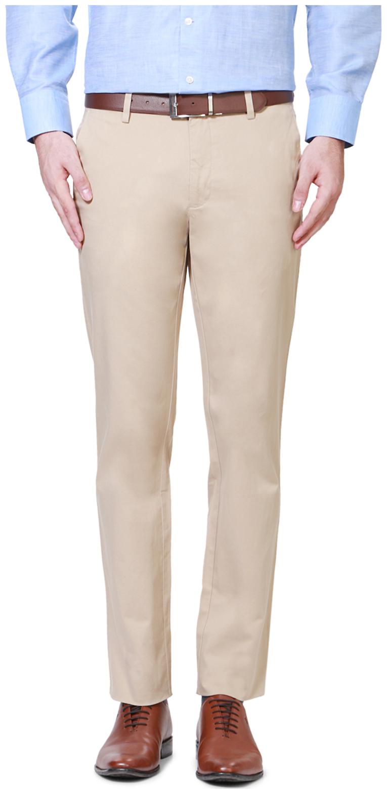 

Van Heusen Men Solid Regular Fit Formal Trouser - Beige